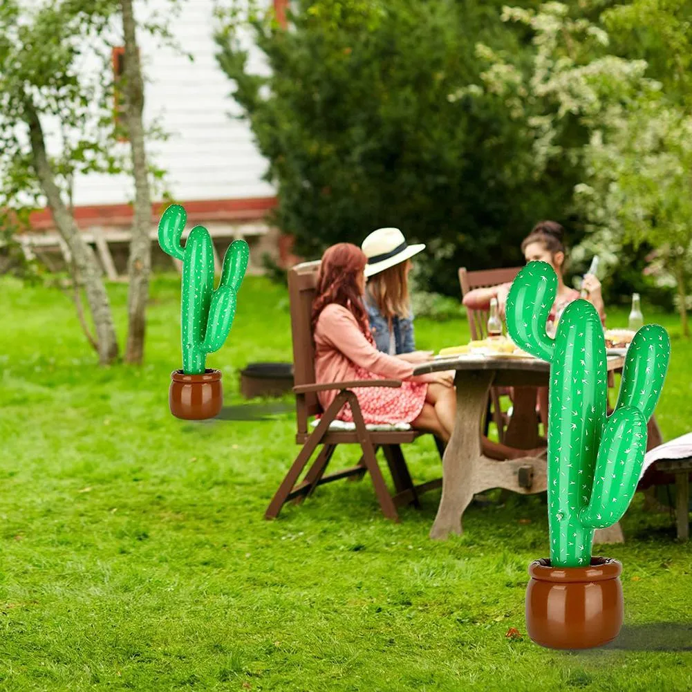 1 New Inflatable Cactus Wild West Mexican Hawaiian Masquerade Decoration Tropical Plants Summer Beach Decoration