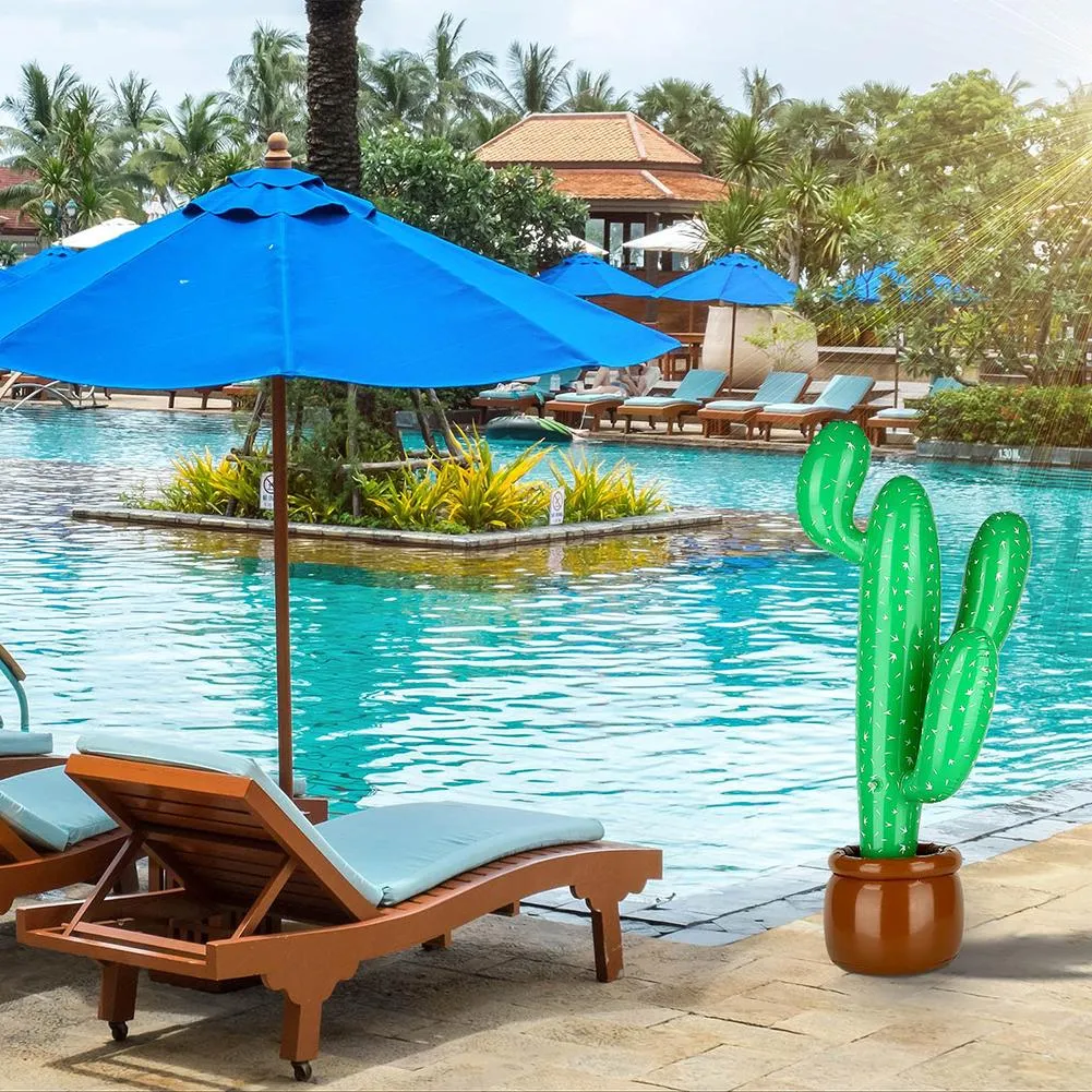 1 New Inflatable Cactus Wild West Mexican Hawaiian Masquerade Decoration Tropical Plants Summer Beach Decoration