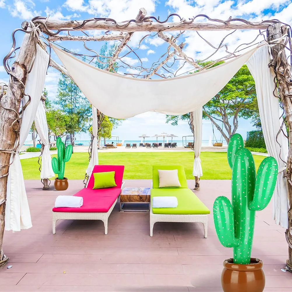 1 New Inflatable Cactus Wild West Mexican Hawaiian Masquerade Decoration Tropical Plants Summer Beach Decoration