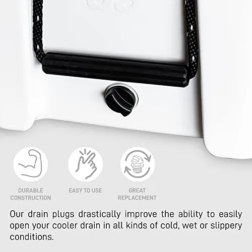 2-Pack of BEAST Cooler Accessories Replacement Cooler Drain Plugs Compatible with ORCA