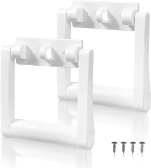 2 Pcs Plastic Cooler Handle Replacement for 25-72 Quart Coolers, Replacement Cooler Handle Parts Includes Screws, White