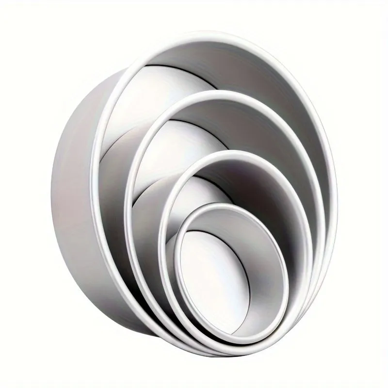 3Piece Aluminium Cake Pan Set with Removable Bottoms