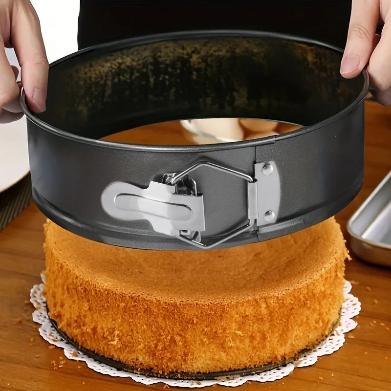 4pcs Springform Cake Pans Easy Release NonStick Baking Set