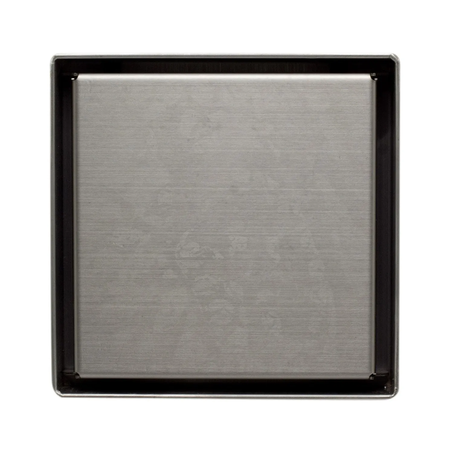 ALFI ABSD55B-BSS 5" x 5" Square Brushed Stainless Steel Shower Drain with Cover