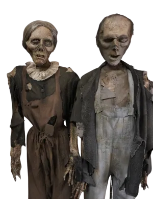American Gothic Farmer Mummy Couple