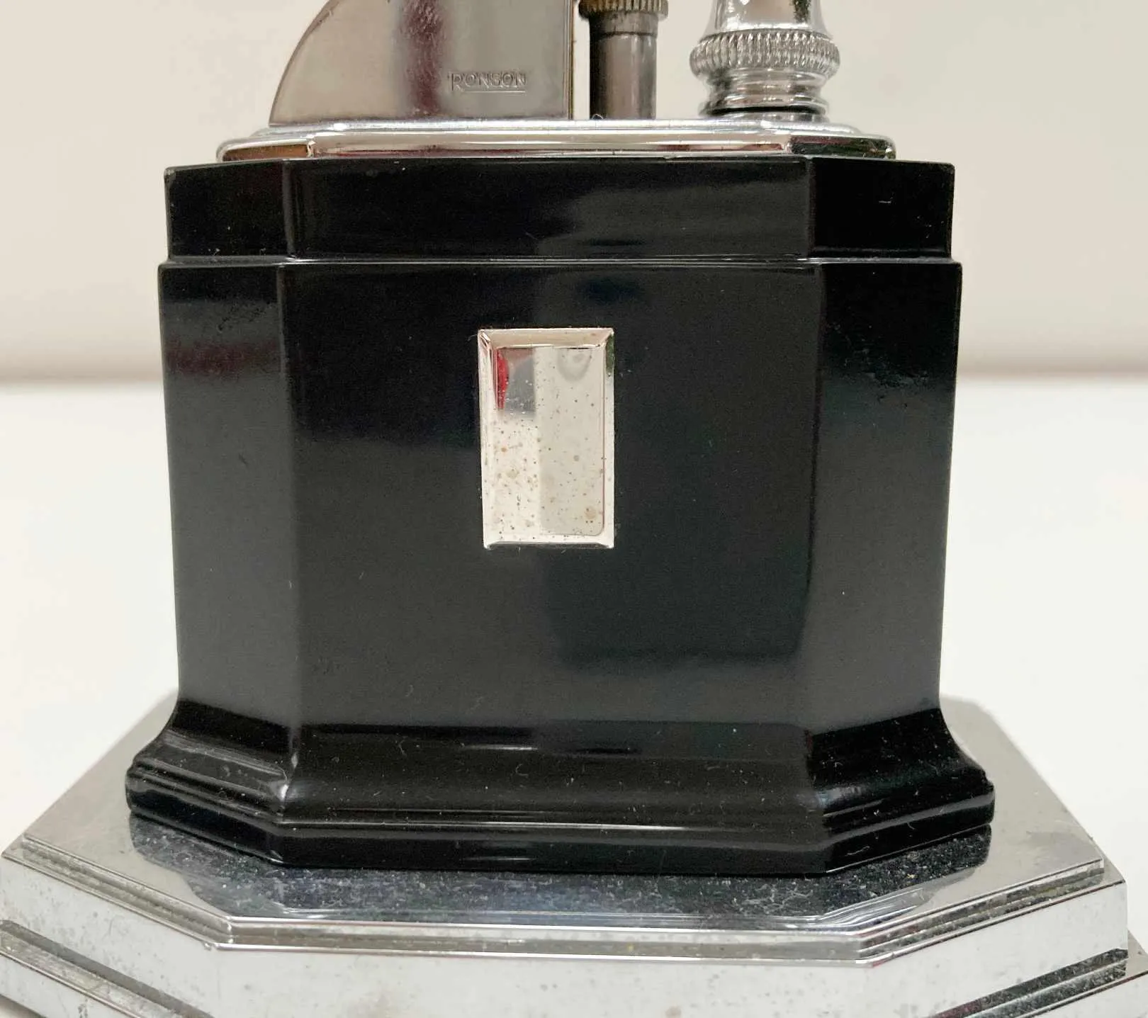 Art Deco Period Octette Touch Tip Table Lighter by Ronson