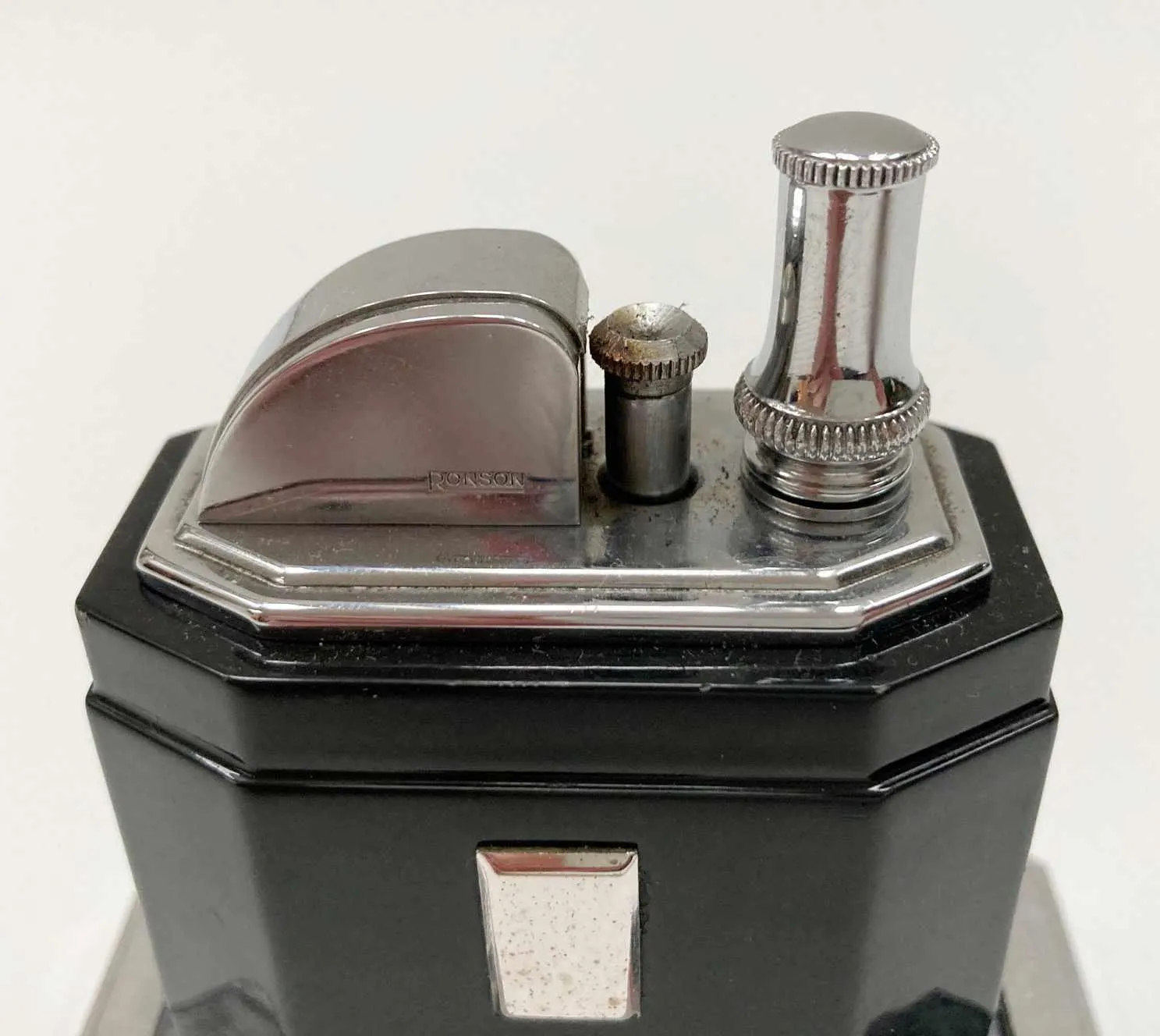Art Deco Period Octette Touch Tip Table Lighter by Ronson
