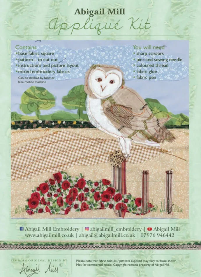 Barn Owl Sewing kit