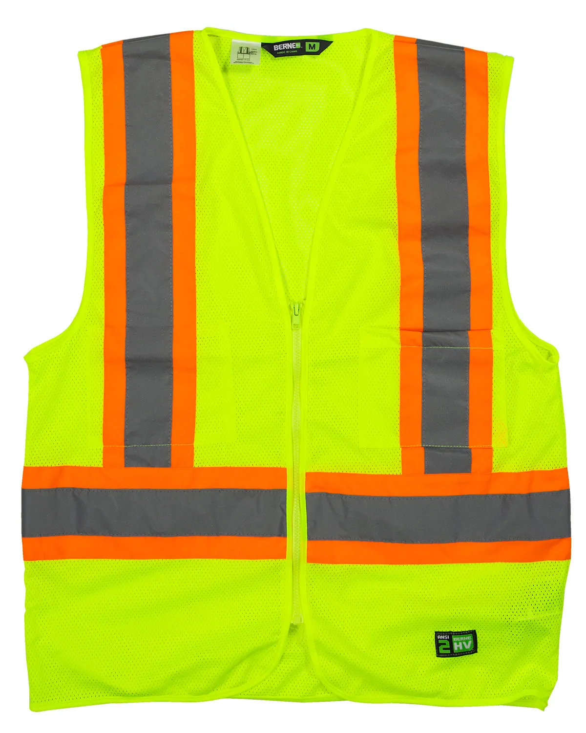 Berne Adult Hi-Vis Class 2 Multi-Color Vest