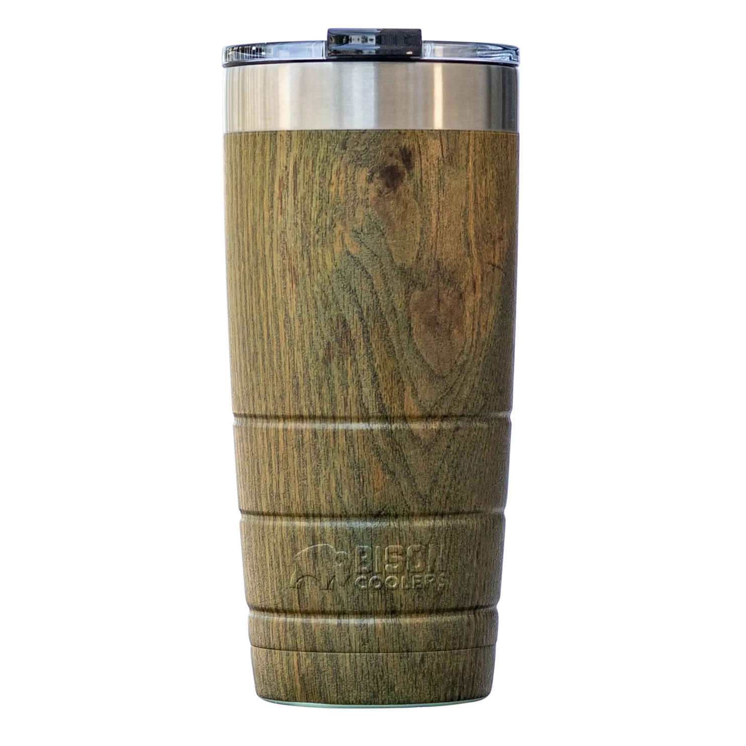 Bison 22oz Tumbler Wood Grain Ole Hickory, Redwood, Oak Barrel