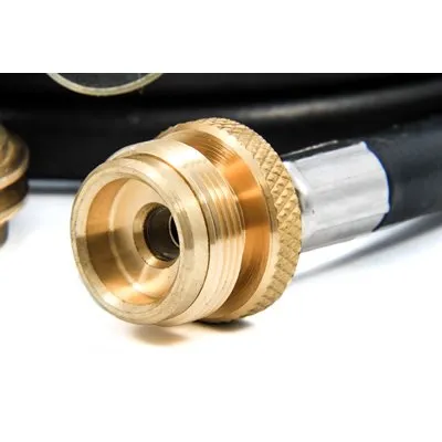Camco RV Propane 3-Port Brass Tee with 12' Propane Hose