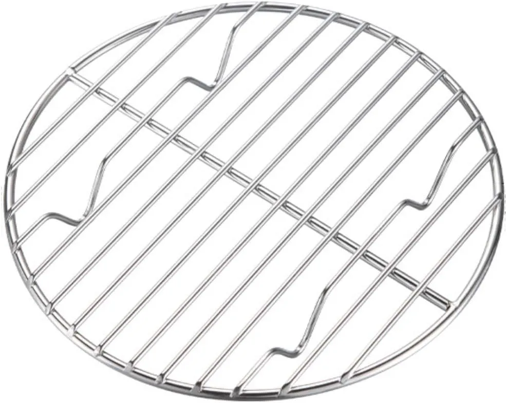 CAMPINGMOON Round Roasting Baking Steaming Cooling Rack Cooking Grid Grill Stainless Steel Fits for Dutch Oven (Diameter 6.7inch, W17)