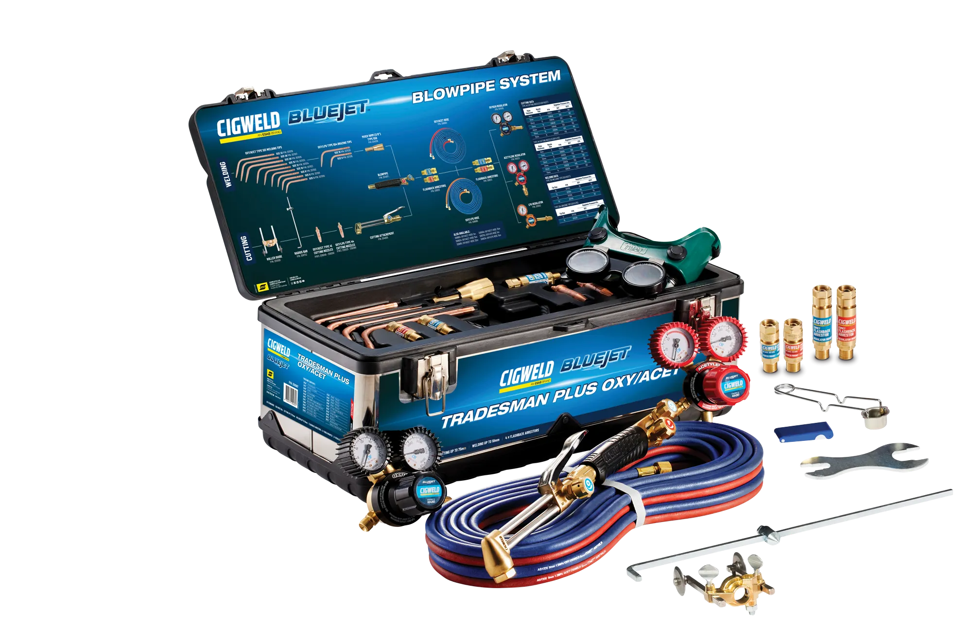 CIGWELD BlueJet Tradesman Plus Oxygen/Acetylene Kit