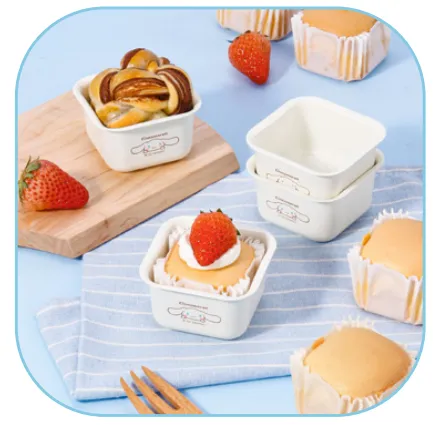 Cinnamoroll Non-Stick Cake Pan Set Of 4 - SQUARE