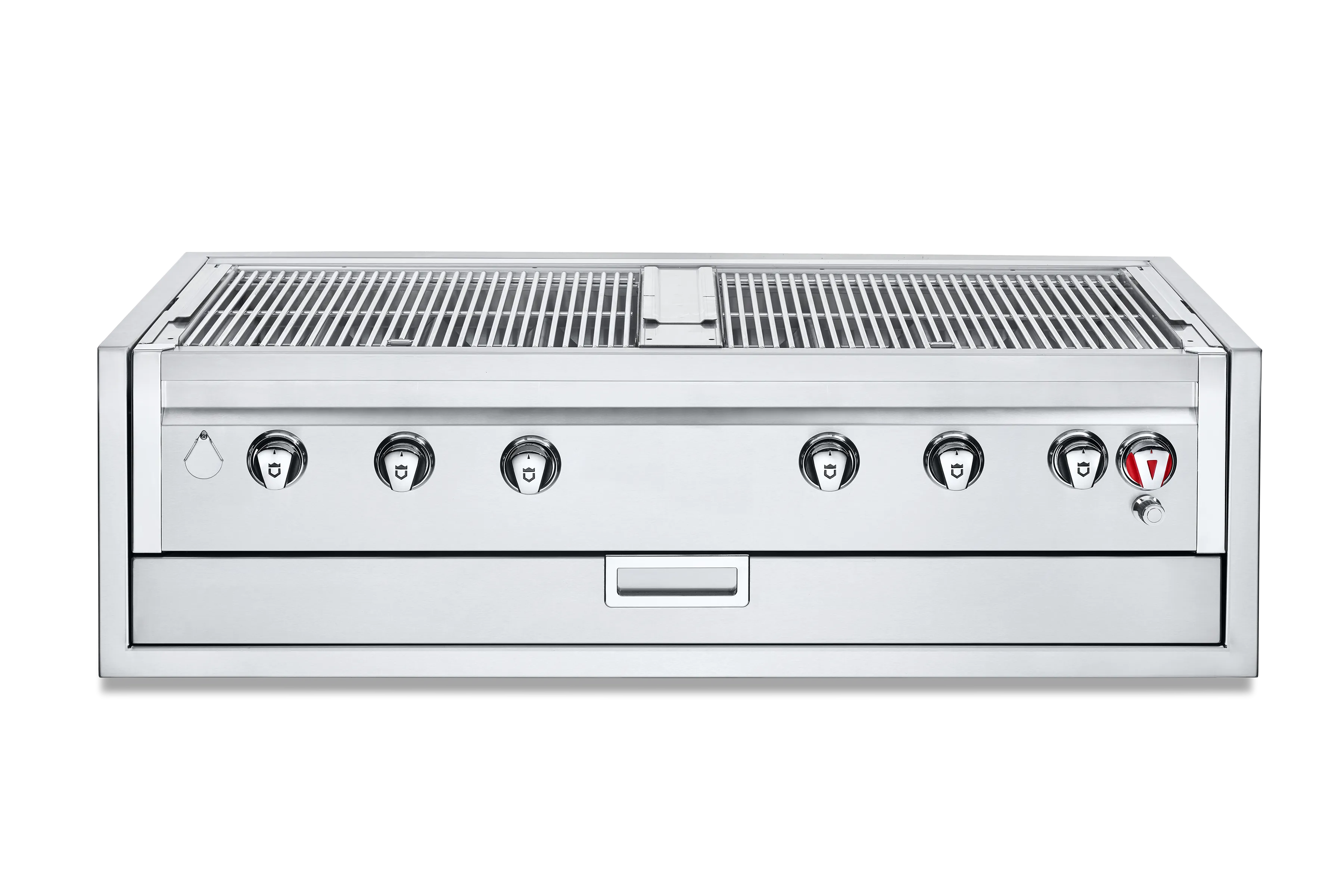 Crown Verity IBI482RDNG-GO-FLT 48" INFINITE SERIES BUILT IN GRILL (NO DOME) DUEL DOME WITH KNOB LIGHT PACKAGE, NG