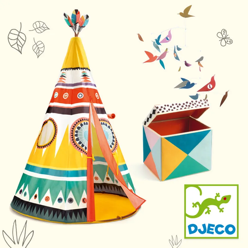 Djeco Teepee Play Tent - Kids Tipi