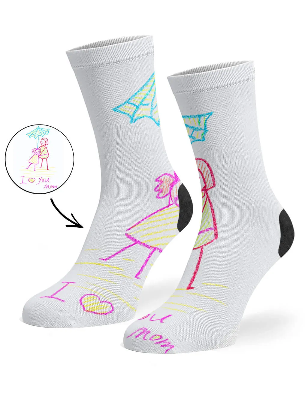 Draw Mummy Socks