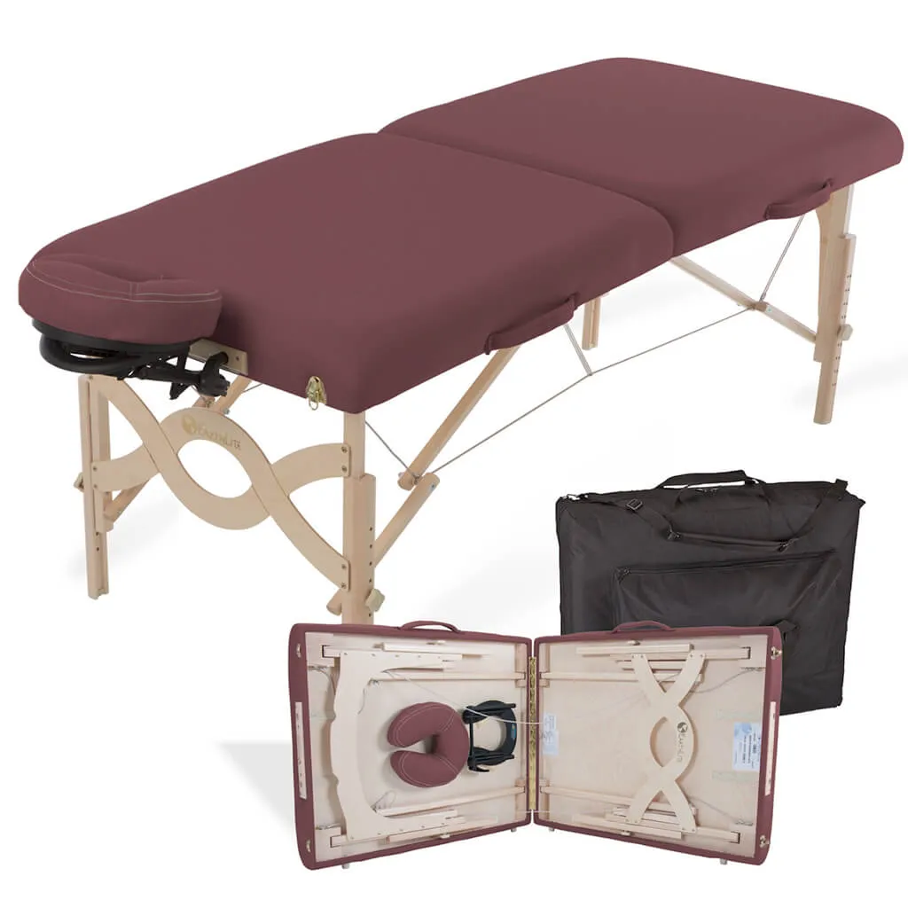 Earthlite Avalon XD Flat Top Portable Massage Table with Carry Bag