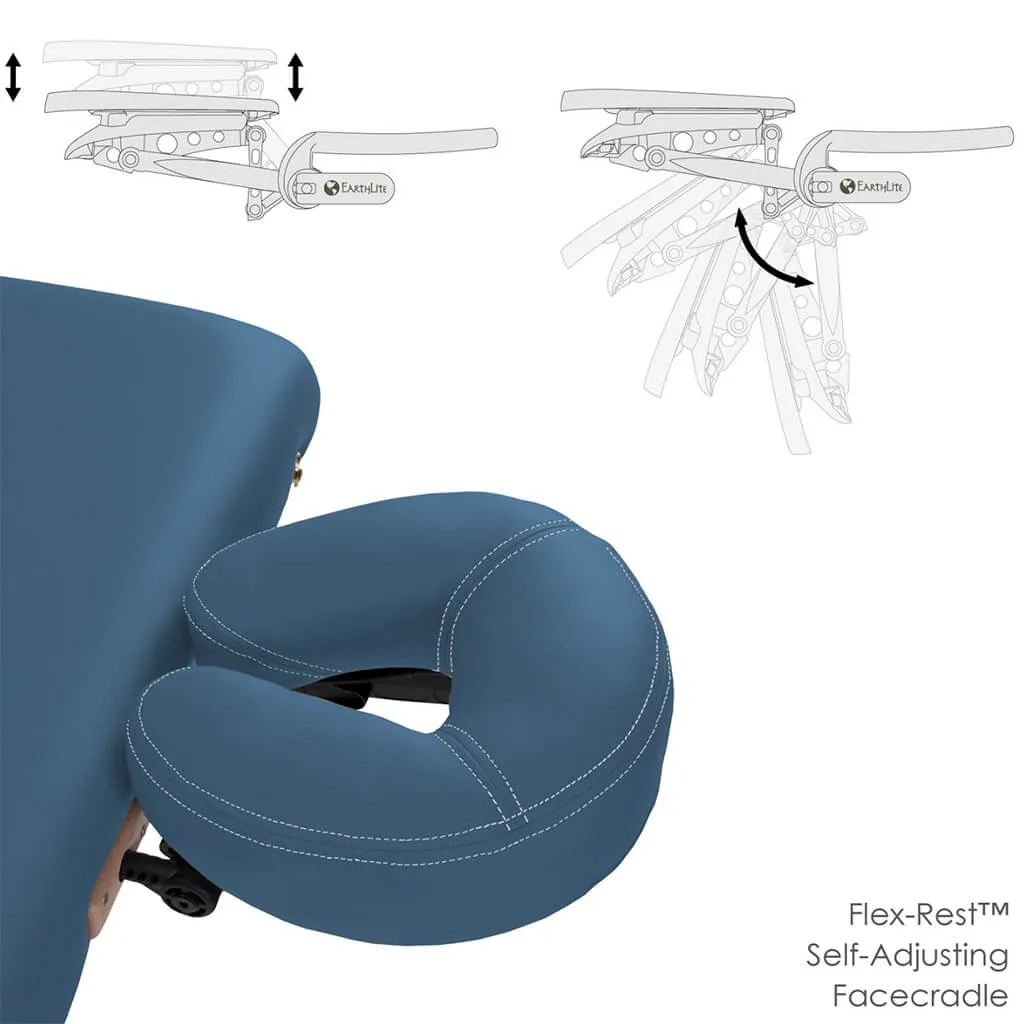 Earthlite Avalon XD Flat Top Portable Massage Table with Carry Bag