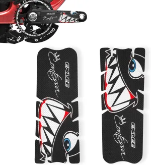 ENLEE One Pair Mountain Bike Stickers, Bicycle Frame Protector for Bike Cranksets/Bicycle Handlebar