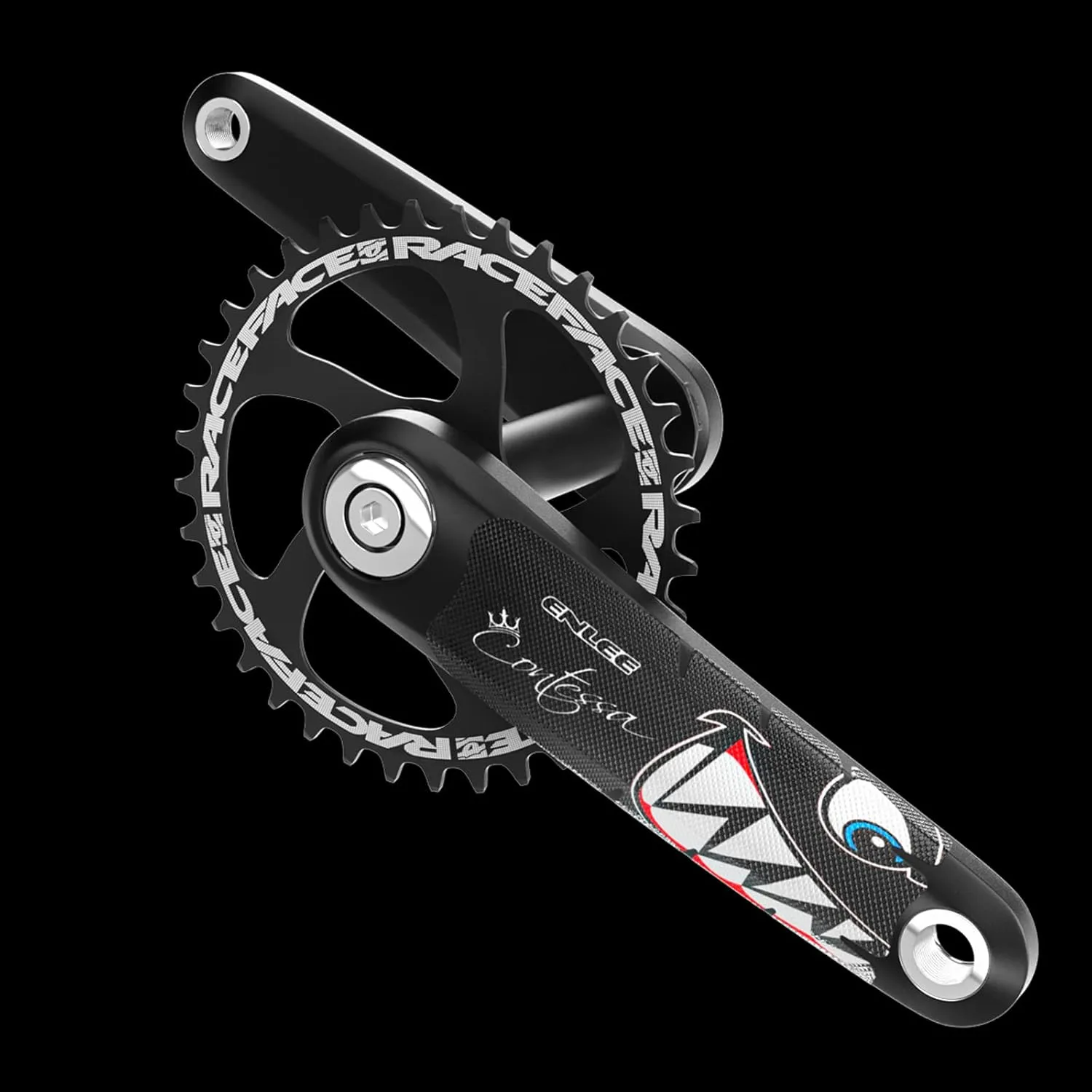 ENLEE One Pair Mountain Bike Stickers, Bicycle Frame Protector for Bike Cranksets/Bicycle Handlebar
