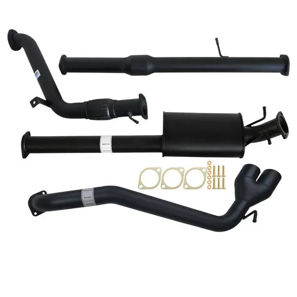 FORD RANGER PX 3.2L 9/2011 - 9/2016 3" TURBO BACK CARBON OFFROAD EXHAUST WITH CAT & MUFFLER SIDE EXIT TAILPIPE