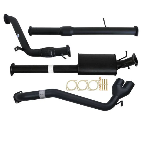 FORD RANGER PX 3.2L 9/2011 - 9/2016 3" TURBO BACK CARBON OFFROAD EXHAUST WITH CAT & MUFFLER SIDE EXIT TAILPIPE