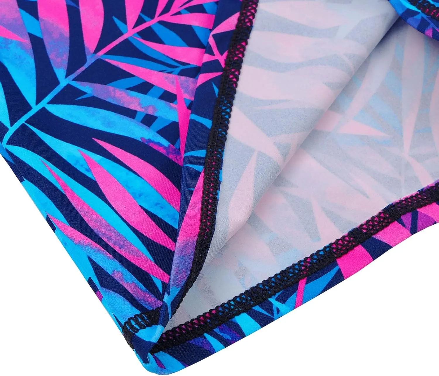 Girls Two Piece Swimsuit Floral UPF 50  Rash Guard Set Kids Beach Swimwear