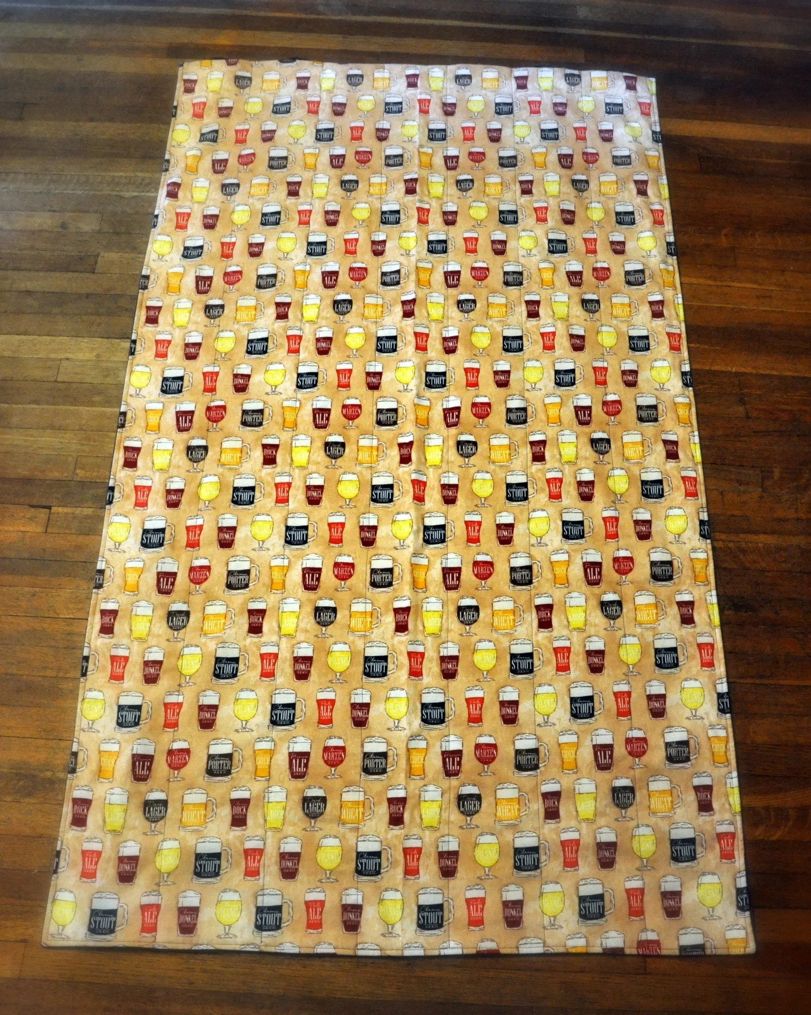 Glasses of Beer Semi Custom Weighted Blanket - Size LARGE - You choose weight