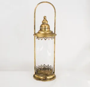 Golden candle lantern