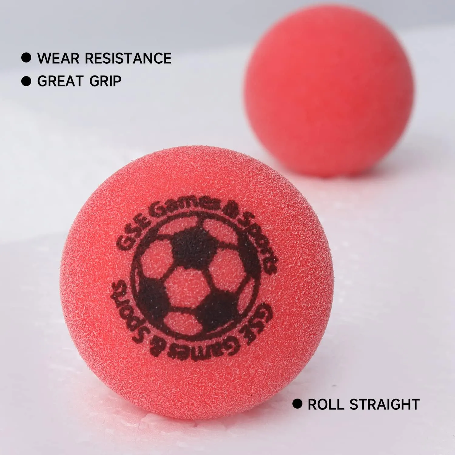 GSE Games & Sports Expert Regulation Size 35mm(1.38") Table Replacement Foosball Balls, Official Tournament Table Soccer Balls, Foosball Table Accessories