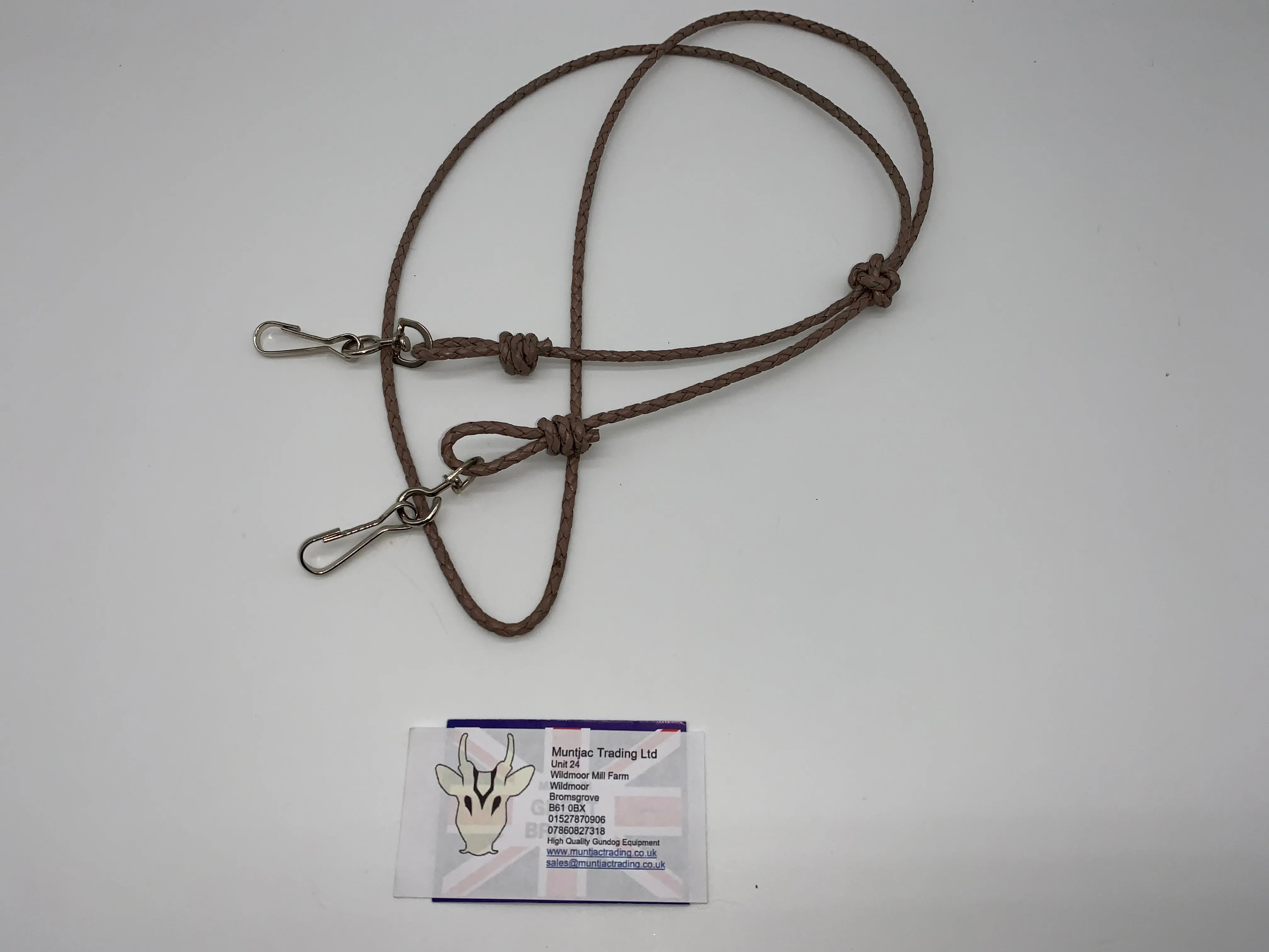 Gun Dog Braided Leather Lanyards