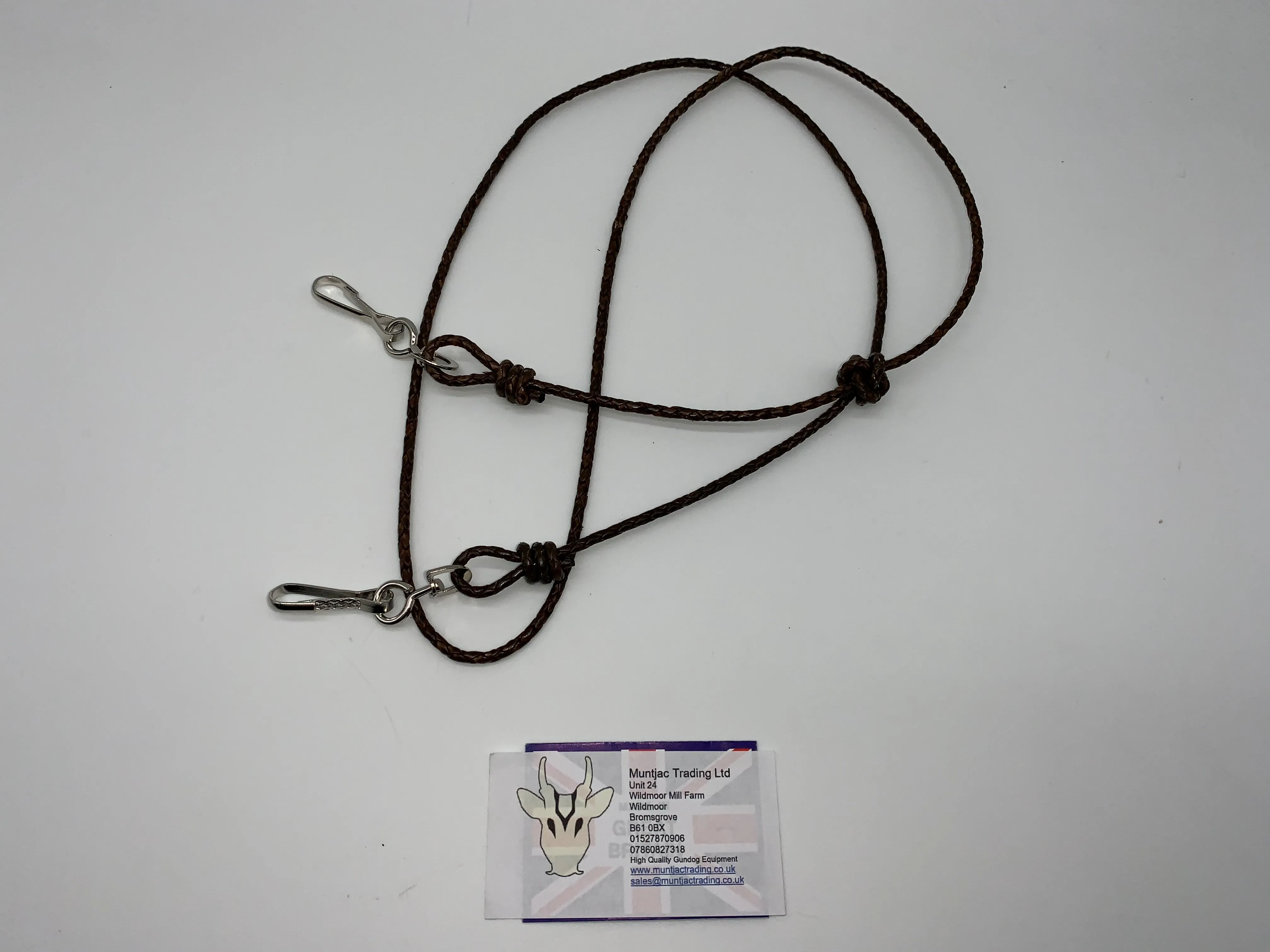 Gun Dog Braided Leather Lanyards