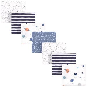 Hudson Baby Cotton Flannel Receiving Blankets Bundle, Space