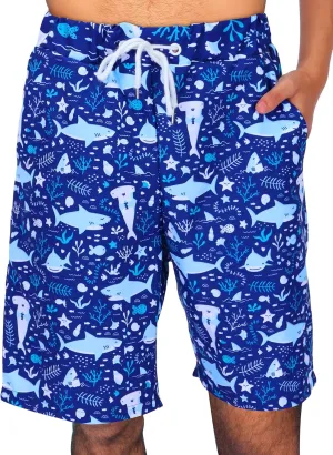 KYKU Swimming Trunks Men Swim Shorts Swimwear Beachwear Board Shorts with Pocket