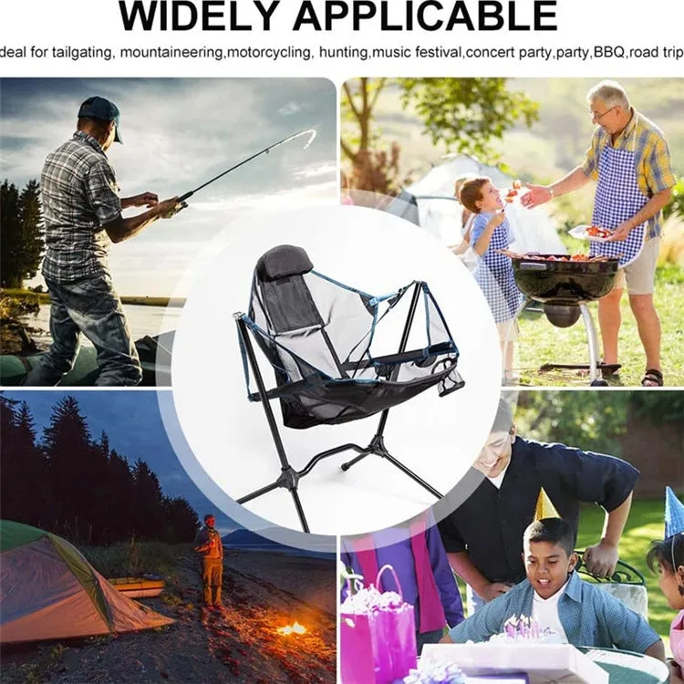 LT32004 Outdoor Portable Folding Rocking Chair(Grey)