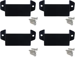 LUITON Universal Radio Hanger Holder Mount, Handheld Radio Holder Mount with Self-Adhesive Tape and Self-Tapping Screws Compatible with Baofeng Midland Kenwood Motorola CB Handheld Radio(4 Pack)