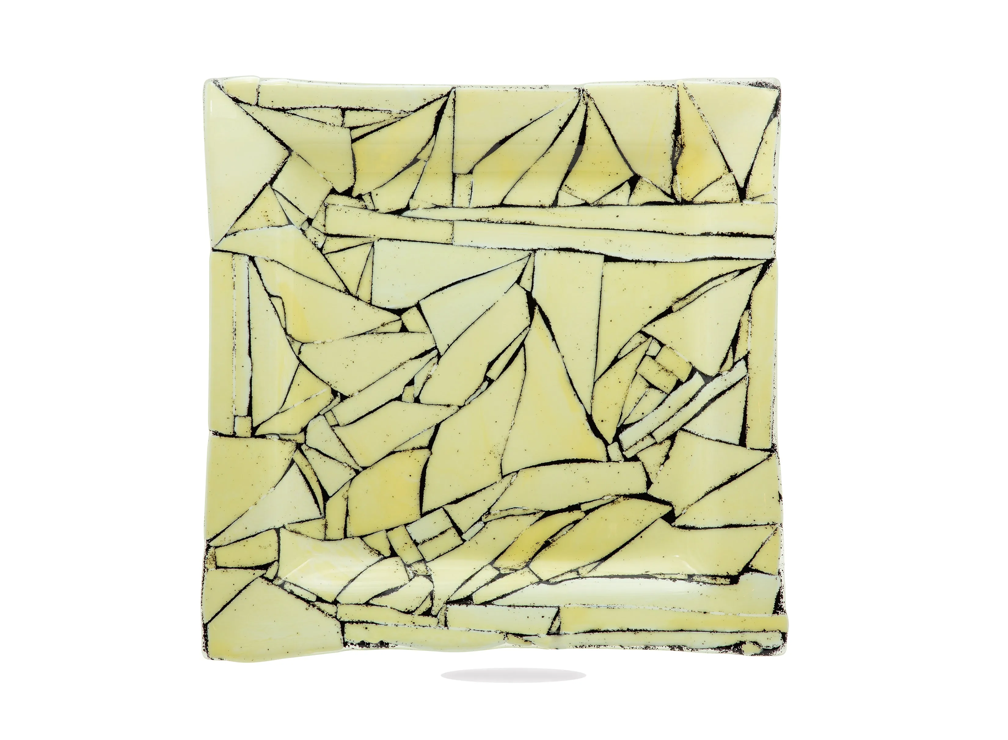 Marble Crackle 18" Beveled Serving Platter