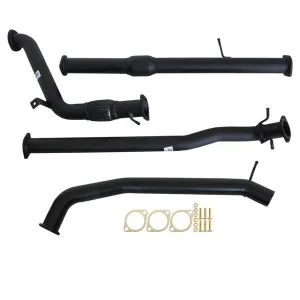 MAZDA BT-50 UP, UR 3.2L 2011 - 9/2016 3" TURBO BACK CARBON OFFROAD EXHAUST WITH CAT NO MUFFLER
