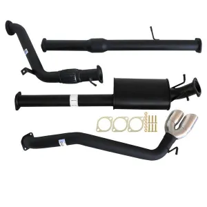 MAZDA BT-50 UP, UR 3.2L 9/2011 - 9/2016 3" TURBO BACK CARBON OFFROAD EXHAUST WITH CAT & MUFFLER SIDE EXIT TAILPIPE