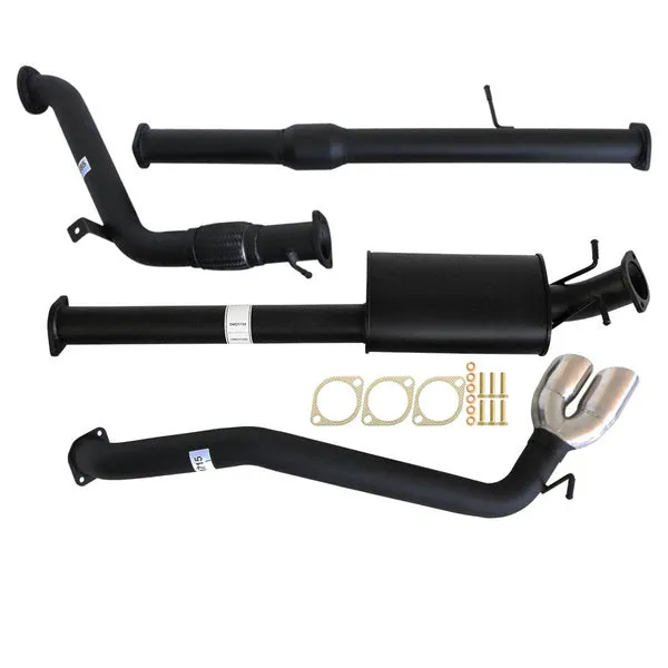 MAZDA BT-50 UP, UR 3.2L 9/2011 - 9/2016 3" TURBO BACK CARBON OFFROAD EXHAUST WITH CAT & MUFFLER SIDE EXIT TAILPIPE