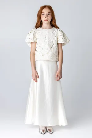 MMN Sarah Ecru Eyelet Blouse