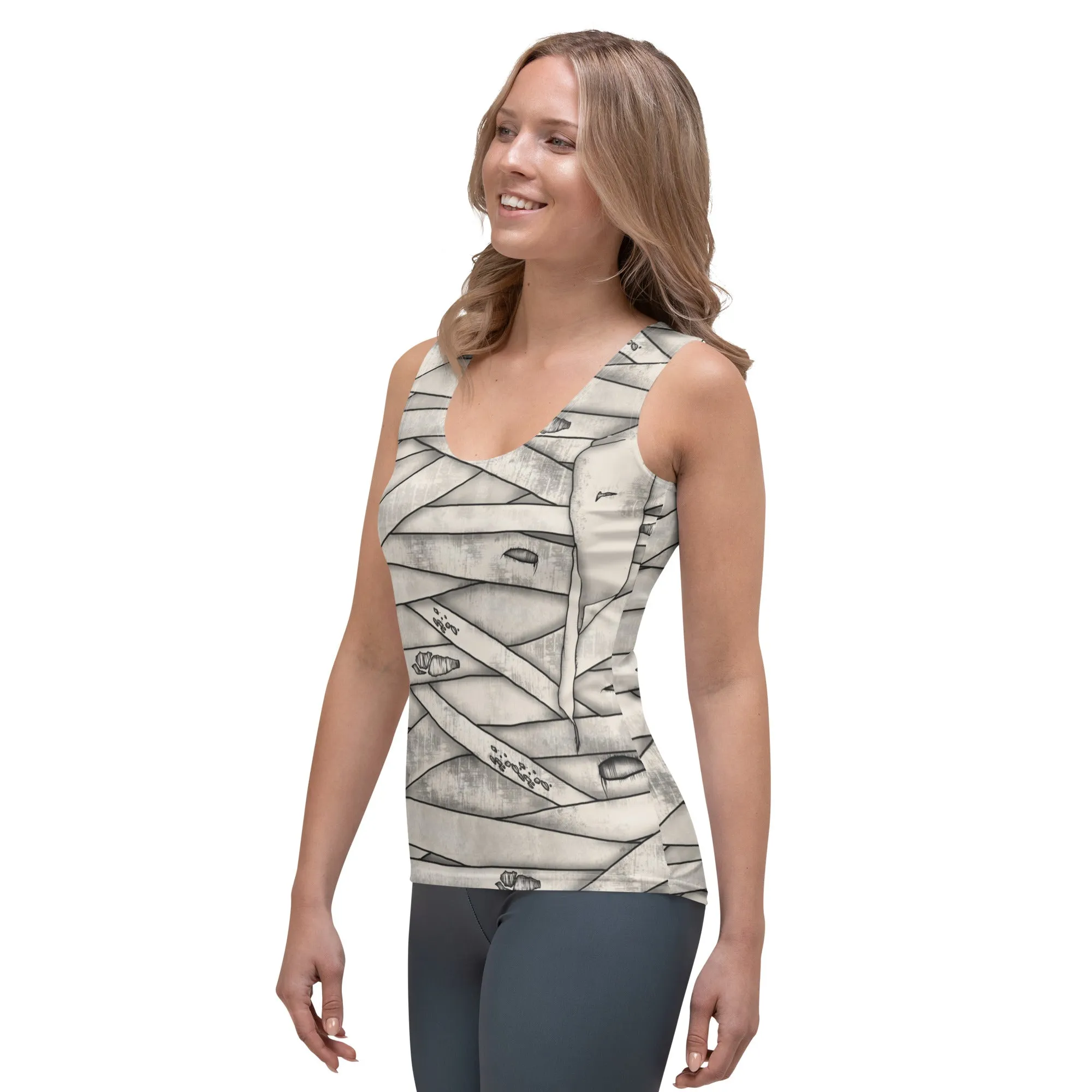 Mummy Halloween Tank Top