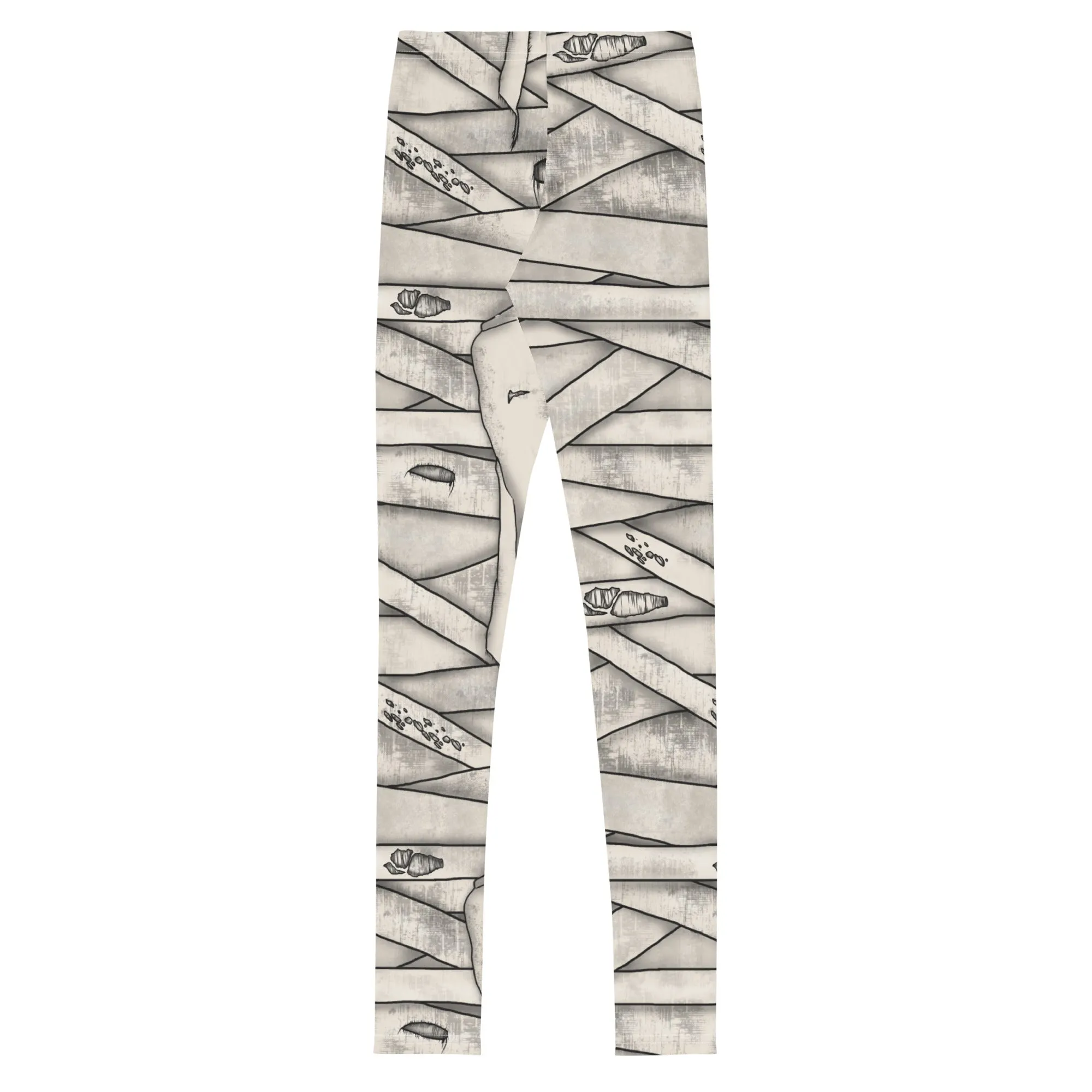 Mummy Halloween Youth Leggings