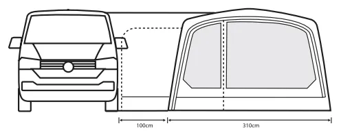 Outdoor Revolution Movelite T3E Low Drive Away Awning - Ex Show DISPLAY Up 5 Days