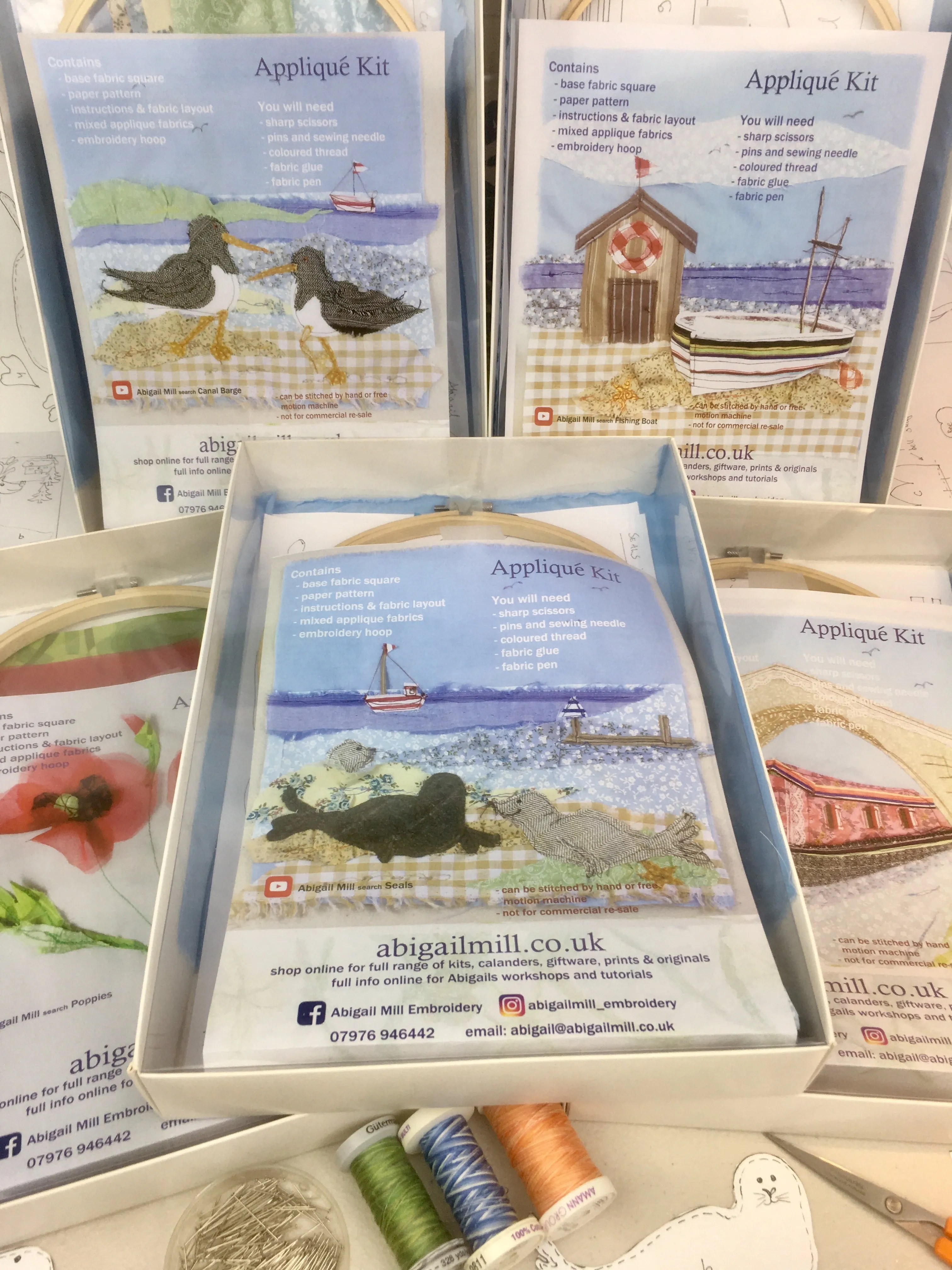 Oyster Catchers Sewing kit
