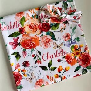 Pretty primrose Swaddling Blanket