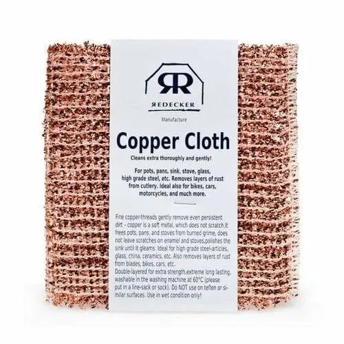 REDECKER Copper Cleaning Cloth, Set of 2
