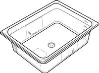RUBBERMAID 1/2 SIZE, HOT FOOD PAN 2½"