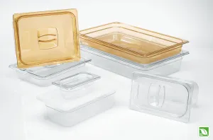 RUBBERMAID 1/9 SIZE, COLD FOOD PAN, CLEAR
